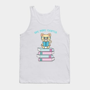 One more chapter, cute cat reading Tank Top